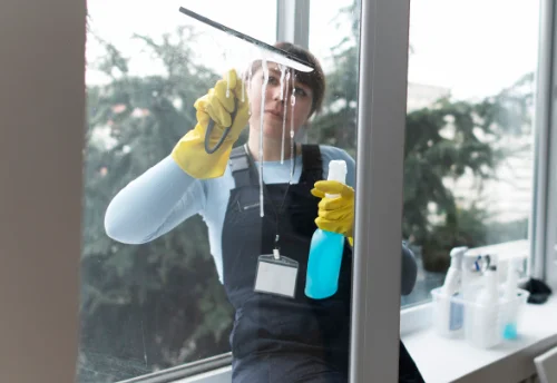 Nettoyage de vitres intérieures et extérieures au Genest-Saint-Isle